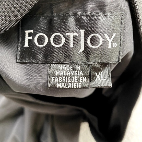 FootJoy FJ Jacket Mens XL Black Pullover Windbreaker Golf Golfer Performance - Picture 12 of 13